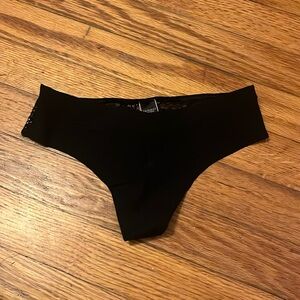 NWT Black Lace Victoria Secret Thong